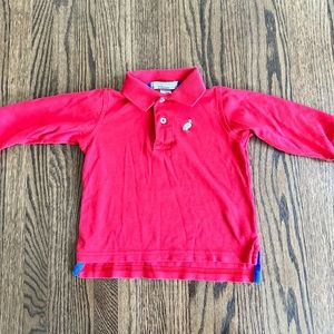 Beaufort Bonnet Company Red 12-18M long sleeve polo